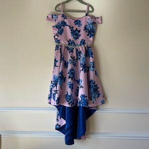 Rare Editions Big Girls Printed Satin Dress